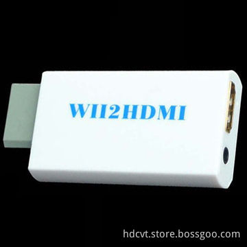 HDMI Adapter for Nintendo's Wii 2, Supports Plug-and-play Function